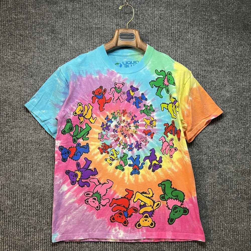 Modern Vintage Reprint Greatful Dead Bears Tie Dye T Shirt Men's Medium Rock 90s